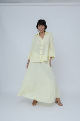 Camisa Linho Manga 7/8 C/ Punho