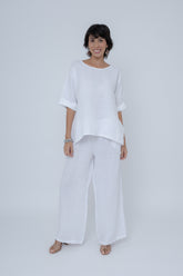 Blusa Linho C/ Prega Costas