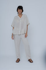 Blusa Linho C / Recortes