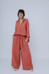 Pantalona Linho Cós Elástico