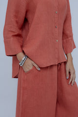 Pantalona Linho Cós Elástico