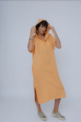 Vestido Linho C/ Capuz