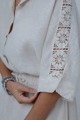 Camisa Linho Det Guipir