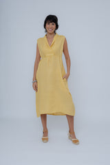 Vestido Linho C/ Cinto