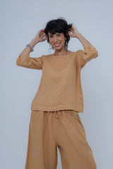 Blusa Linho Manga 7/8
