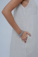 Vestido Linho Dec V Desfiado