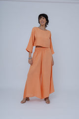 Cropped Linho Manga 7/8