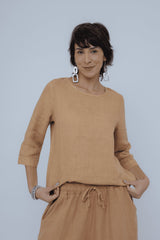 Blusa Linho Manga 7/8