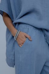 Pantalona Linho Cós Elástico