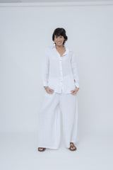 Camisa Linho Manga Longa S/ Bolsos