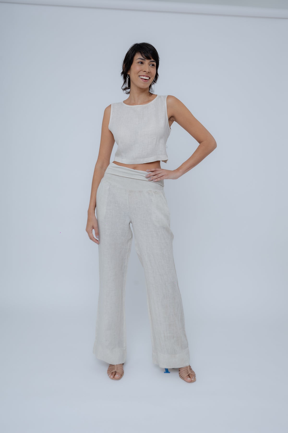 Cropped Linho