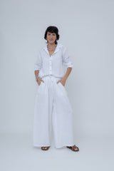 Camisa Linho Manga Longa S/ Bolsos